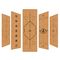 Kundenspezifisches Muster Cork Yoga Mat, leichte Gummiyoga-Matte