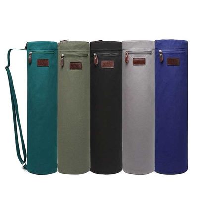 70×14cm Baumwollsegeltuch-Reißverschluss-Mode-Yoga Mat Bag Regular Color