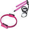 94cm purpurrote rosa Pilates Stange Yoga-Ring With Hip Muscle Trainers Pilates